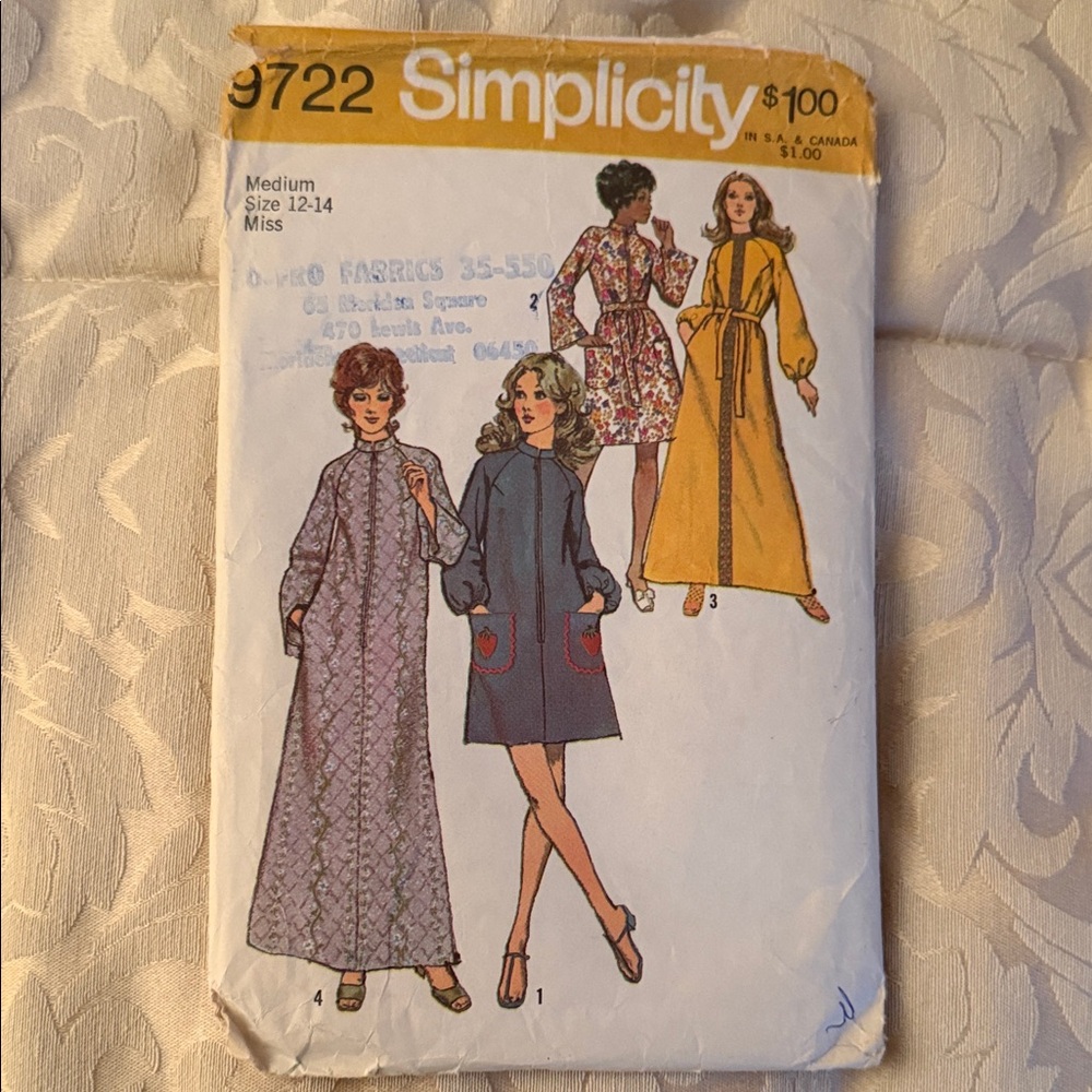 Simplicity Pattern 9722 - Elegant Dress Designs
